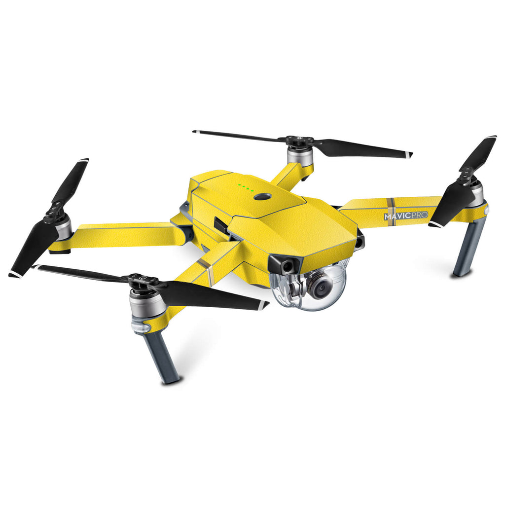 DJI Mavic Pro Textured Matt Yellow Skins