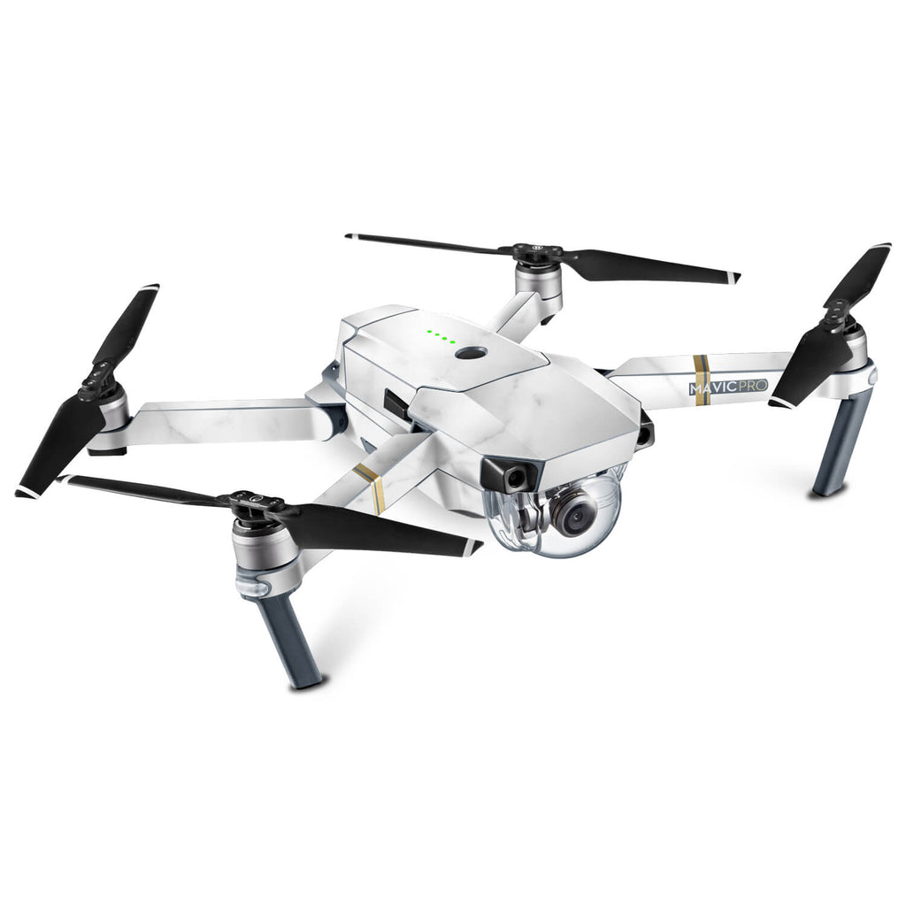 DJI Mavic Pro White Marble Skins