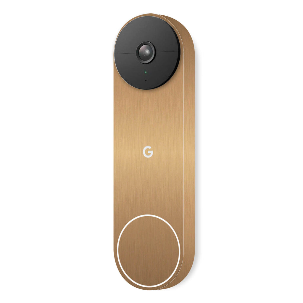 Google Nest Hello Doorbell (Battery) Brushed gold skins