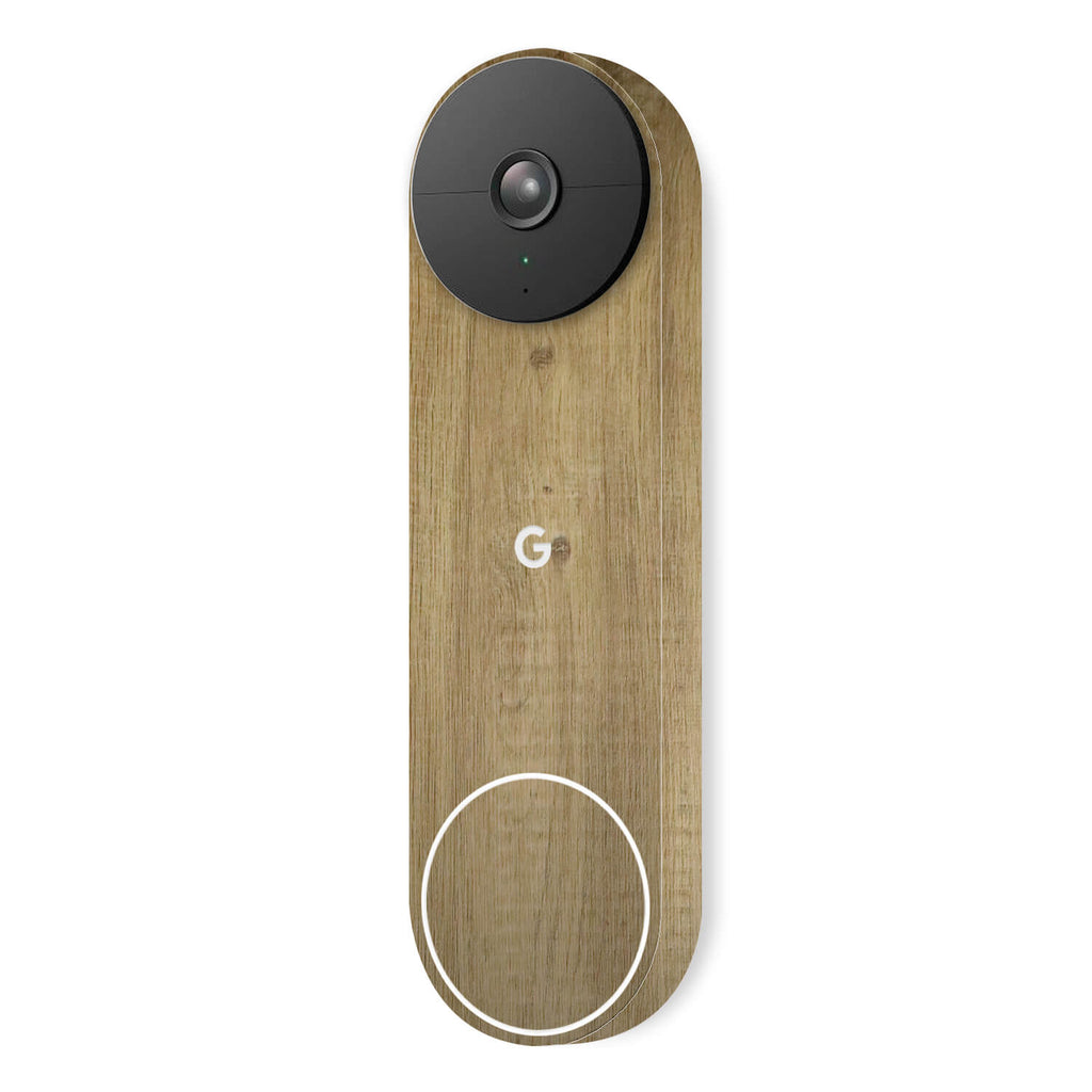 Google Nest Hello Doorbell (Battery) Modern oak skins