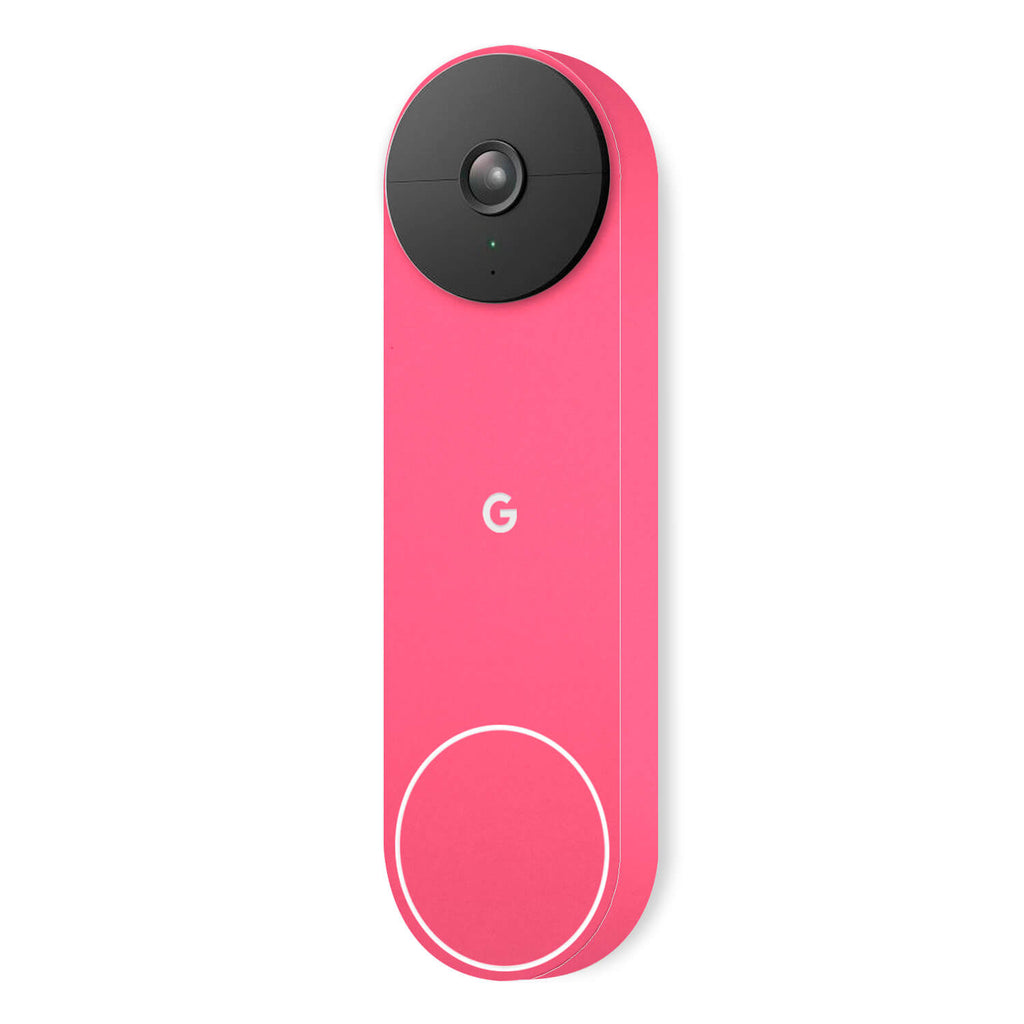 Google Nest Hello Doorbell (Battery) Textured matt pink skins