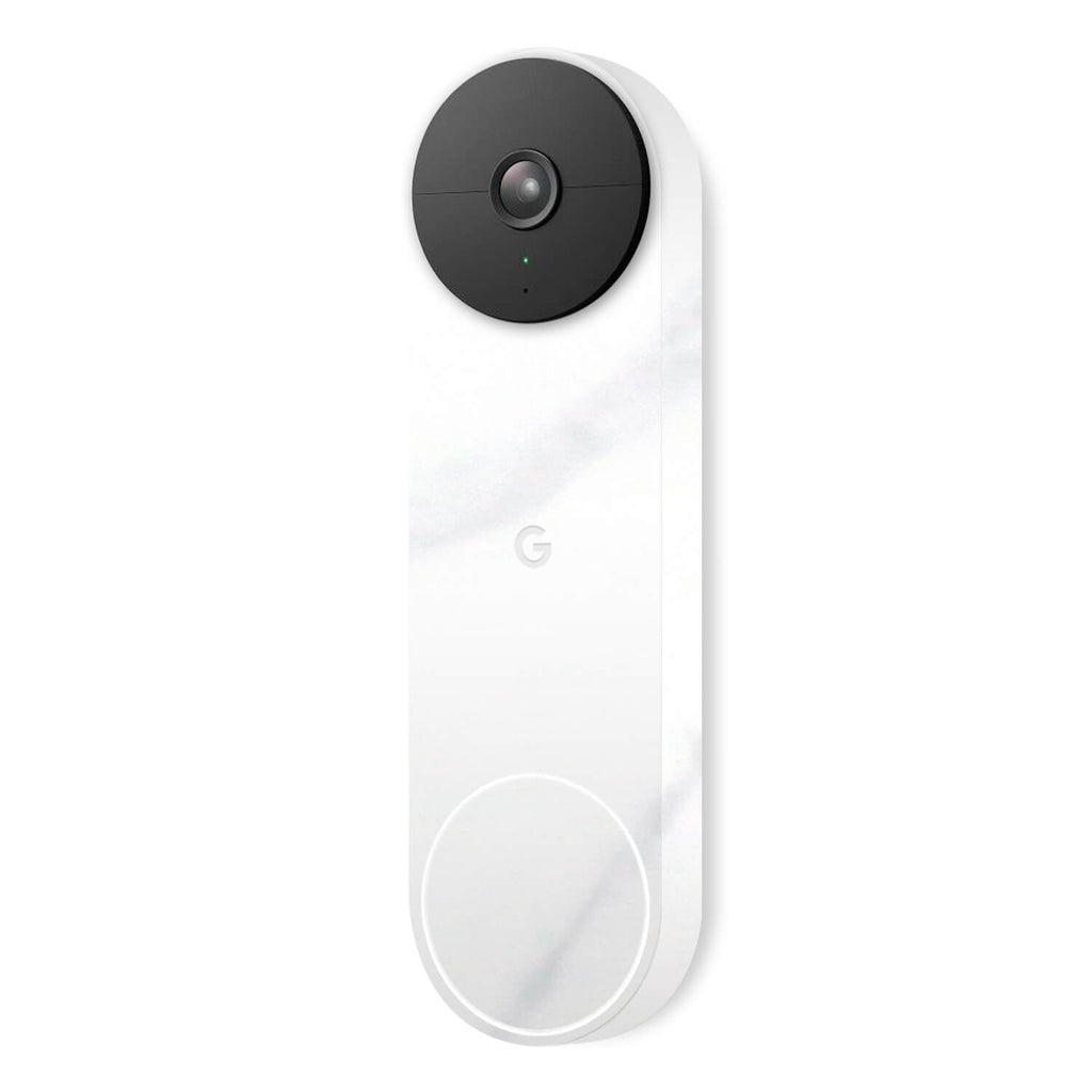 Google Nest Hello Doorbell (Battery) White marble skins