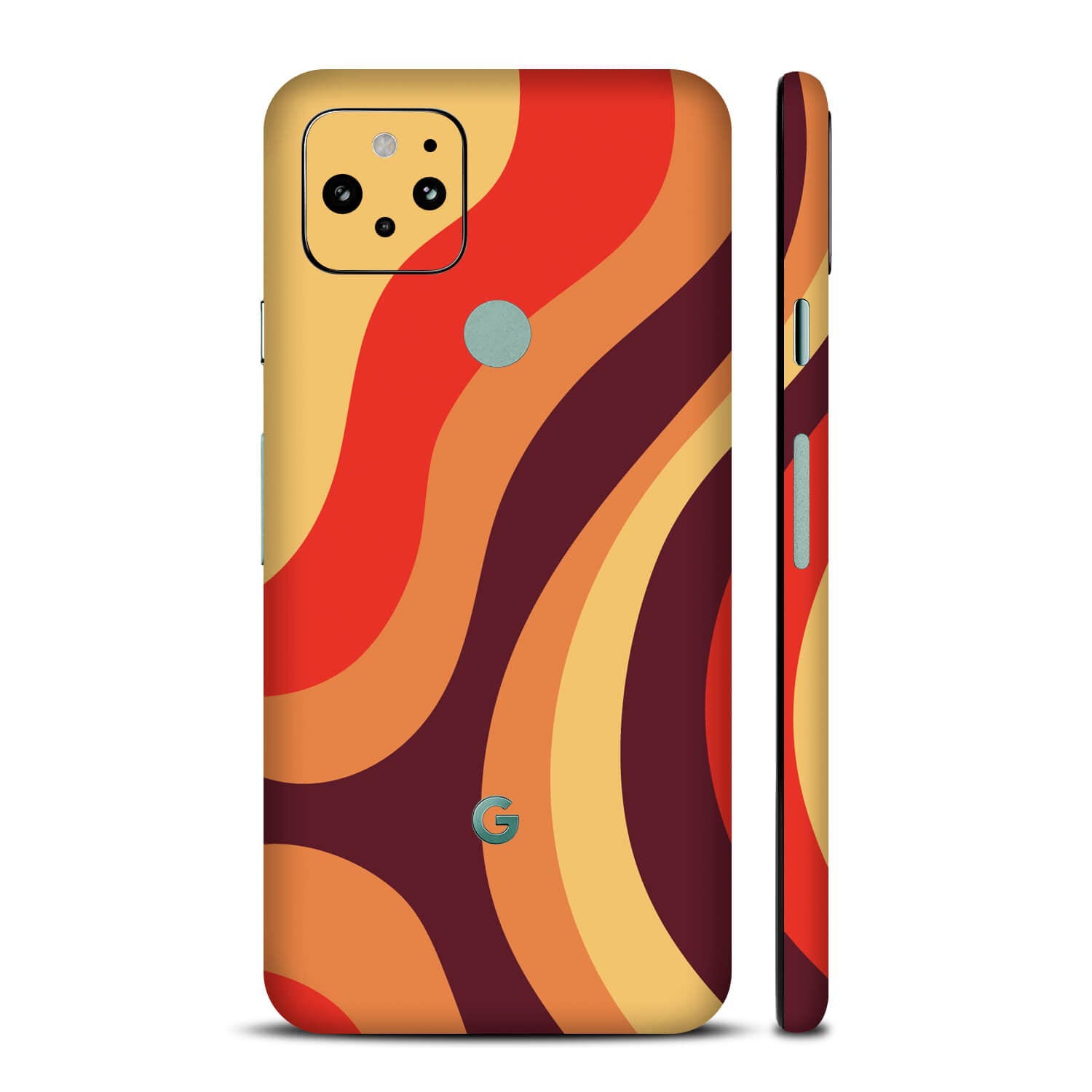 Google Pixel 5 Abstract lava skins