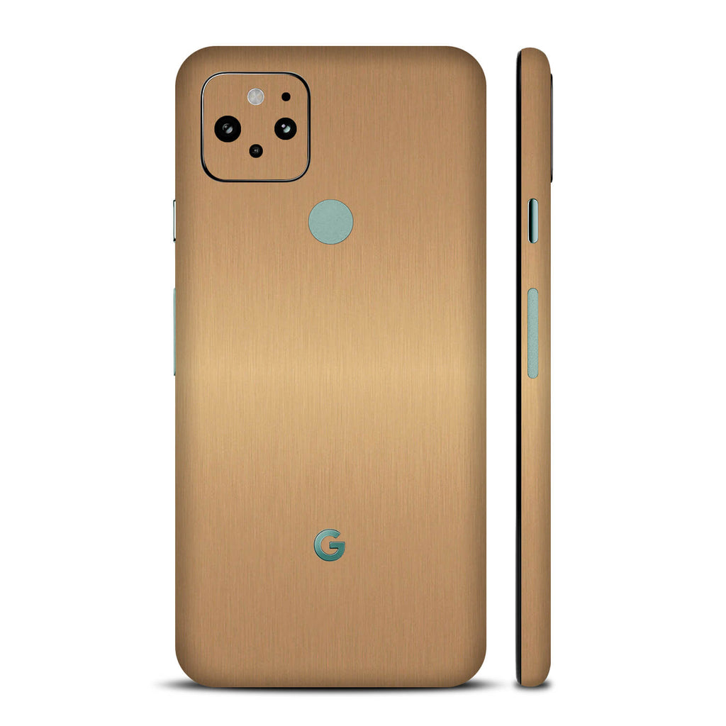 Google Pixel 5 Brushed Gold Skins