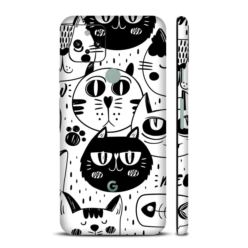 Google Pixel 5 Doodles cat skins