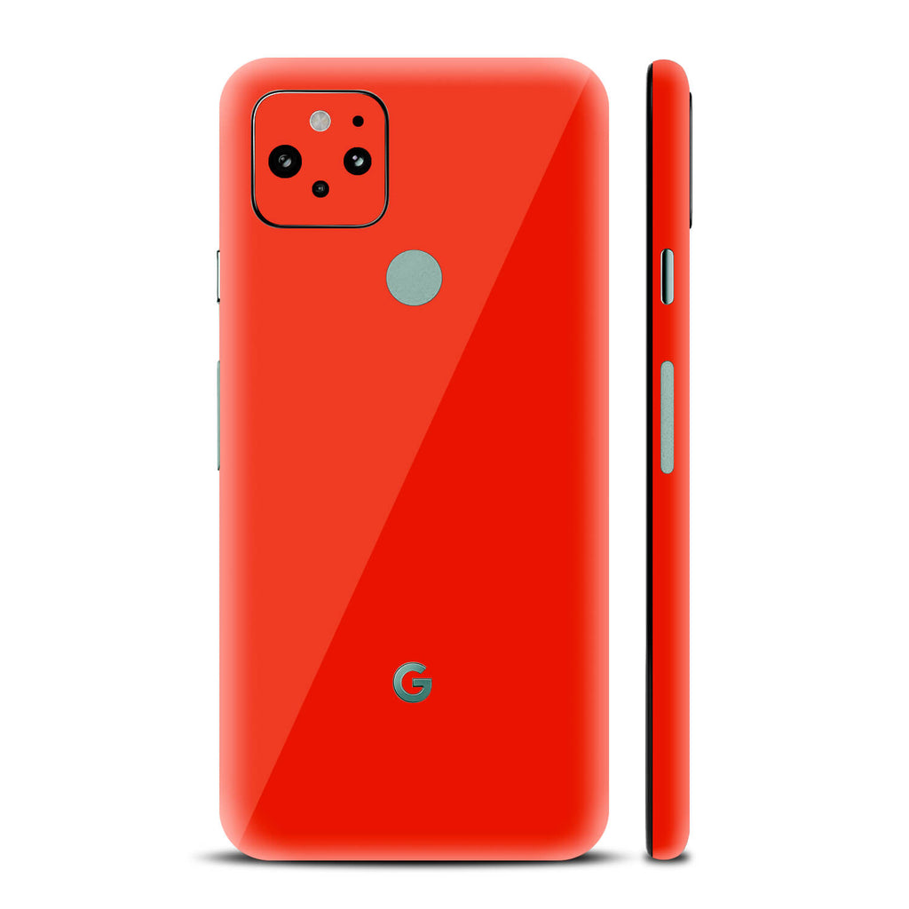 Google Pixel 5 Dragon Red Gloss Skins