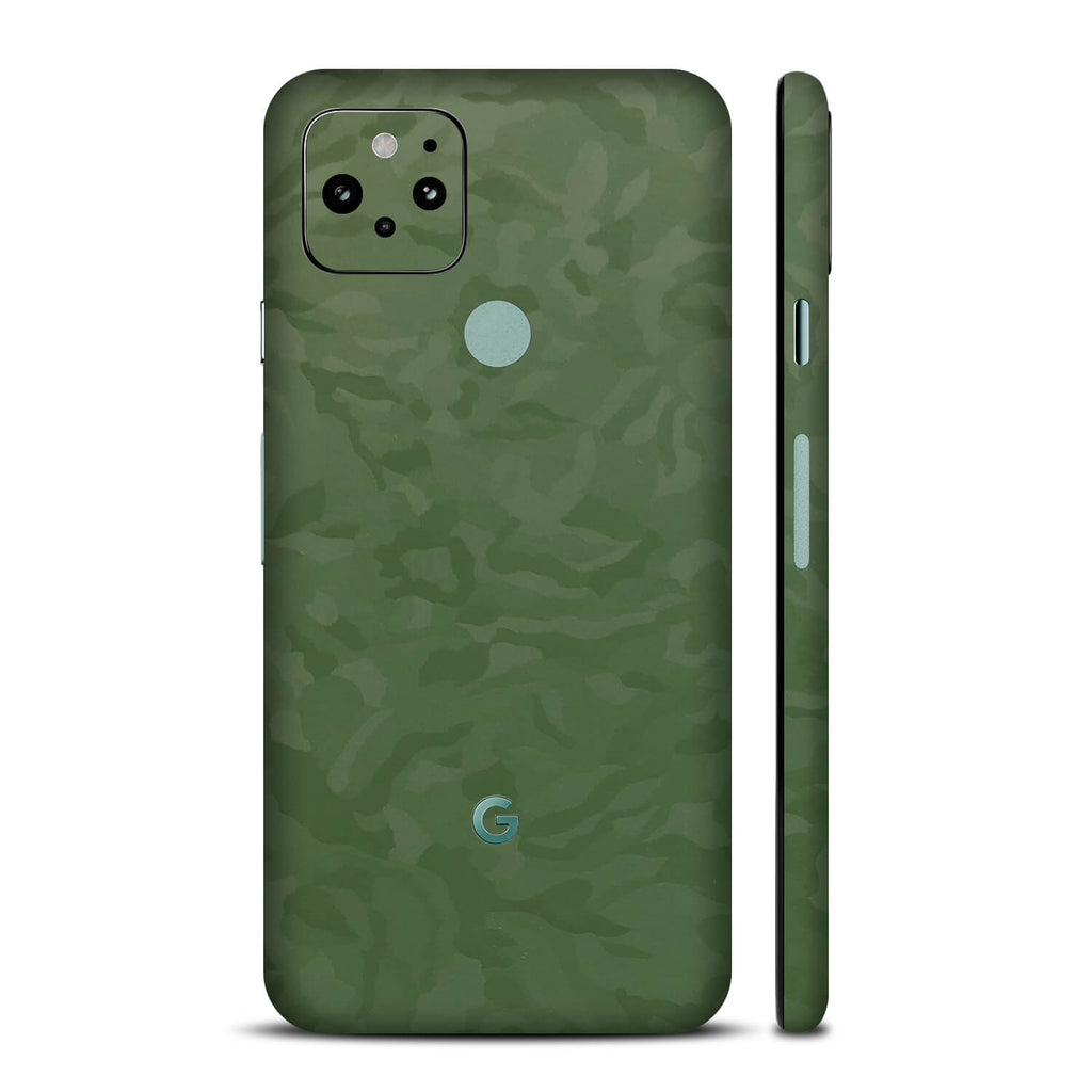 Google Pixel 5 Green Camo Skins