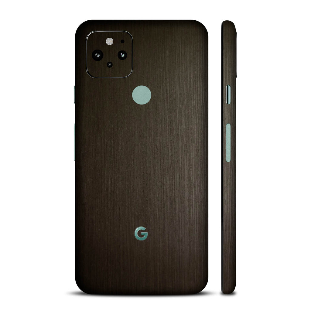 Google Pixel 5 Silverblack Wood Skins