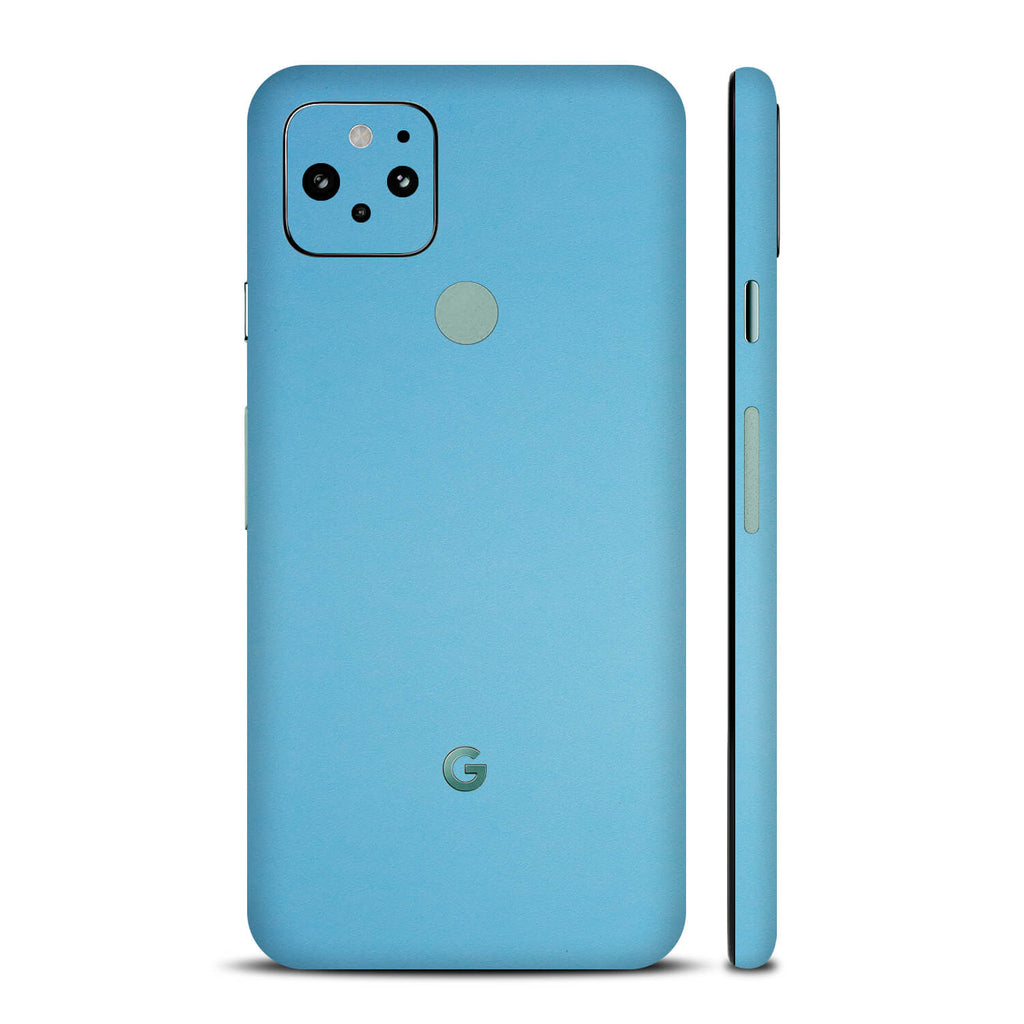 Google Pixel 5 Textured Matt Light Blue Skins