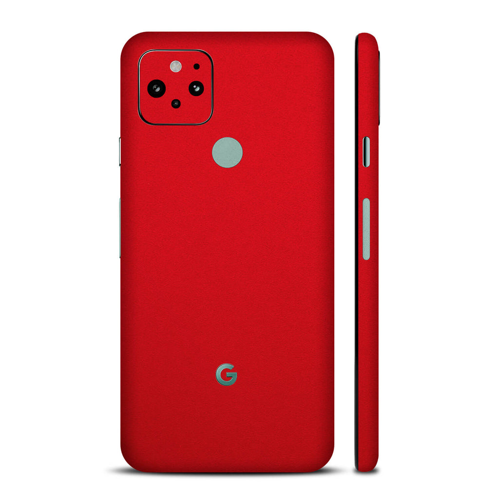 Google Pixel 5 Textured Matt Red Skins
