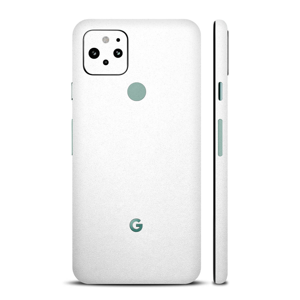 Google Pixel 5 Textured Matt White Skins