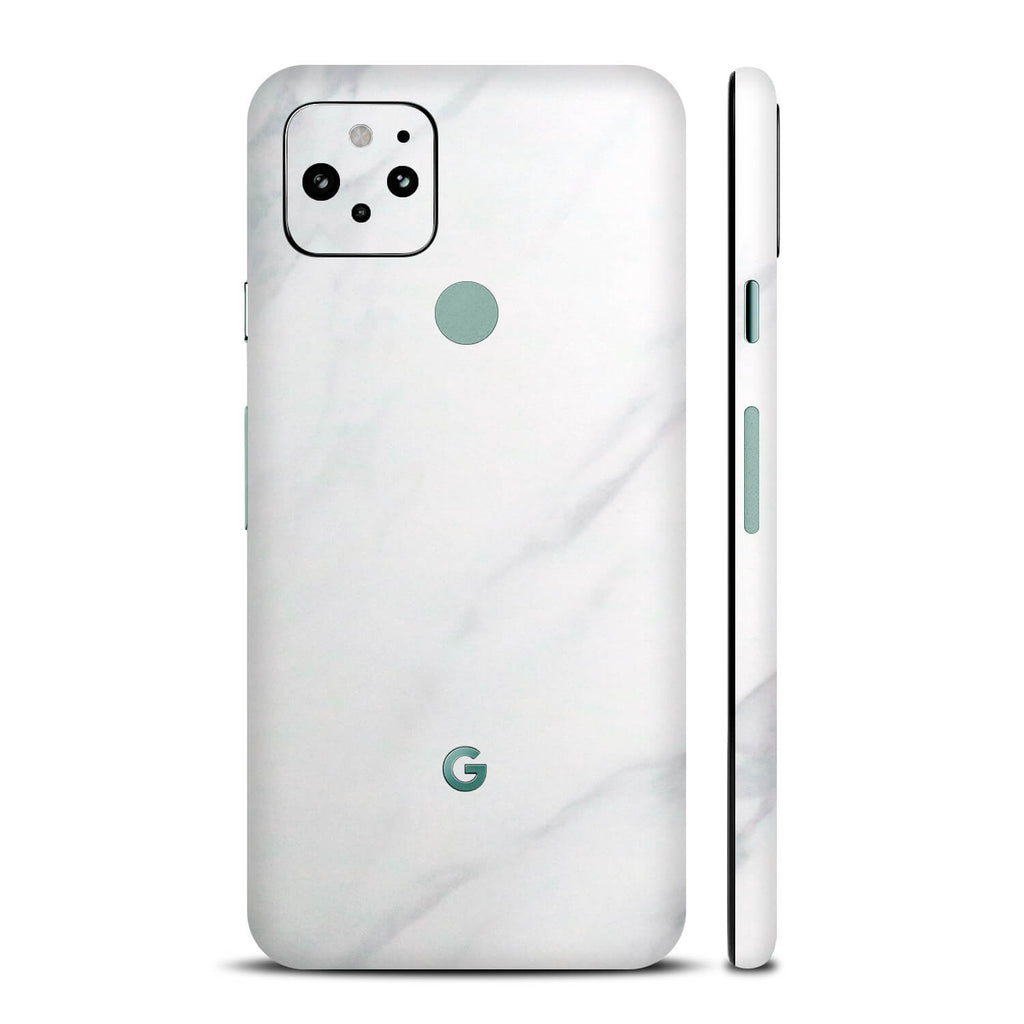 Google Pixel 5 White Marble Skins