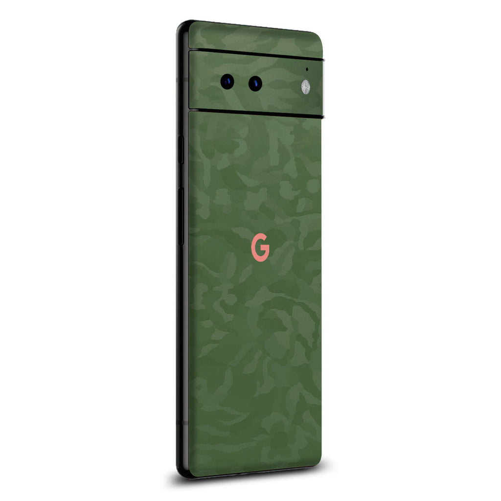 Google Pixel 6 Green camo skins