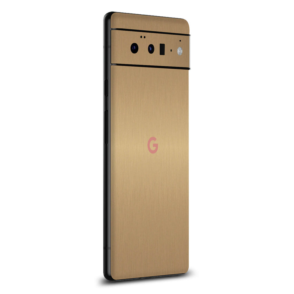 Google Pixel 6 Pro Brushed gold skins