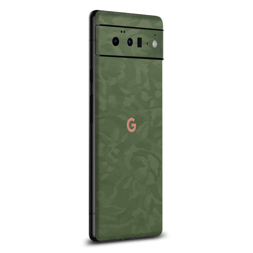 Google Pixel 6 Pro Green camo skins