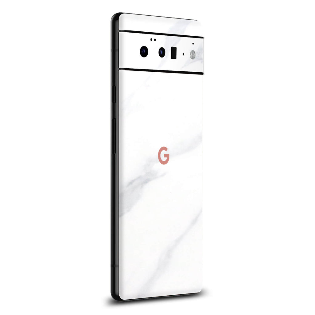 Google Pixel 6 Pro White marble skins