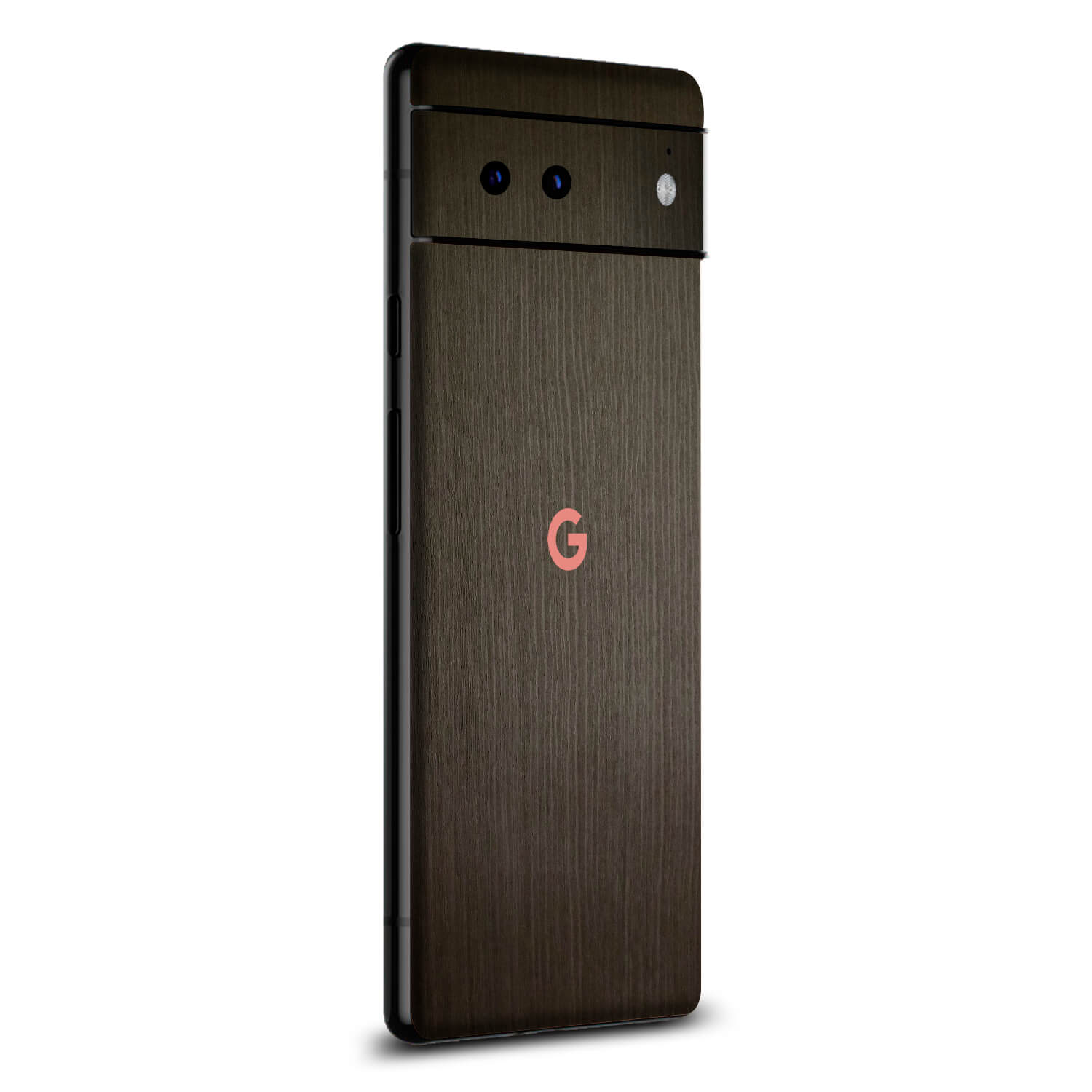 Google Pixel 6 Silverblack wood skins