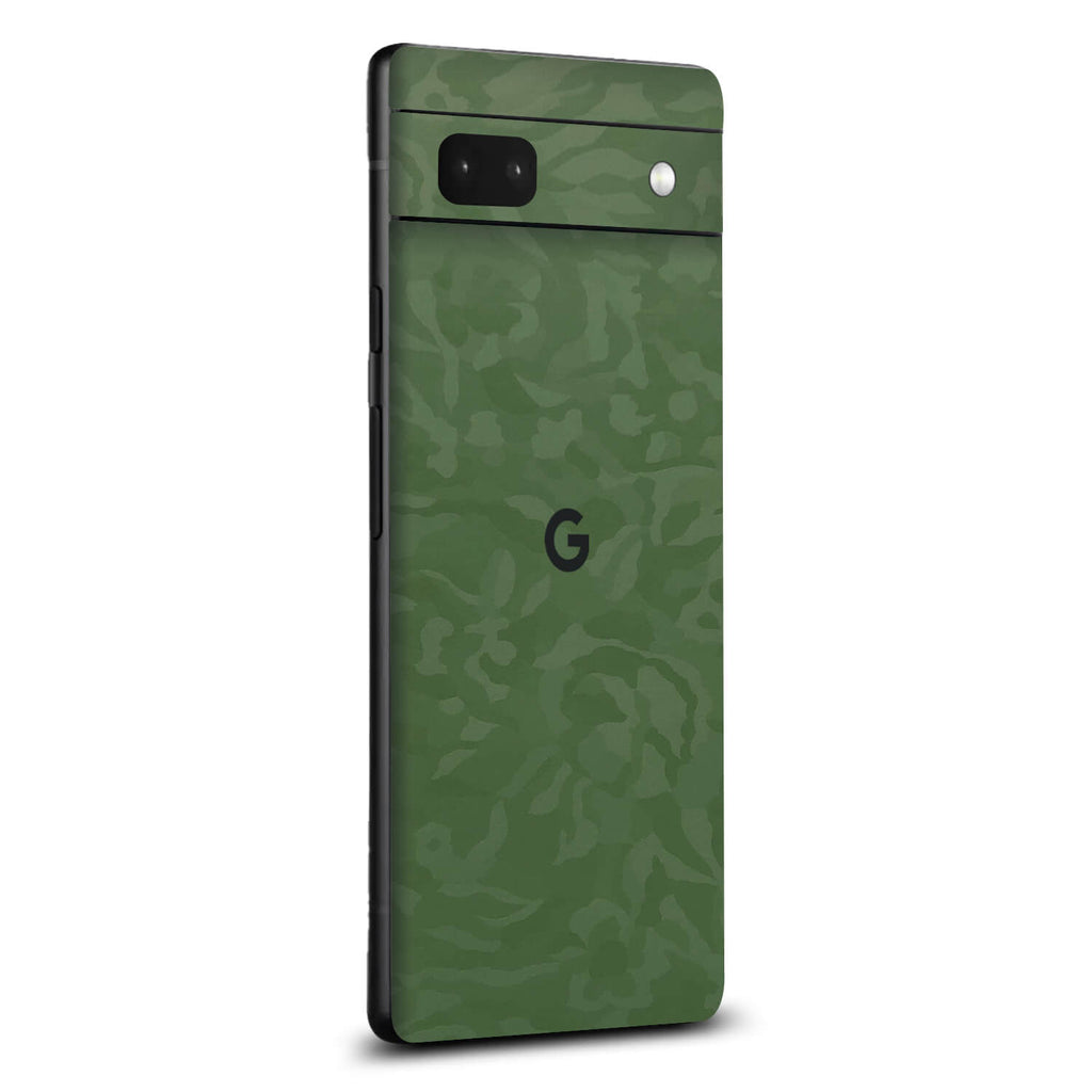 Google Pixel 6a Green camo skins