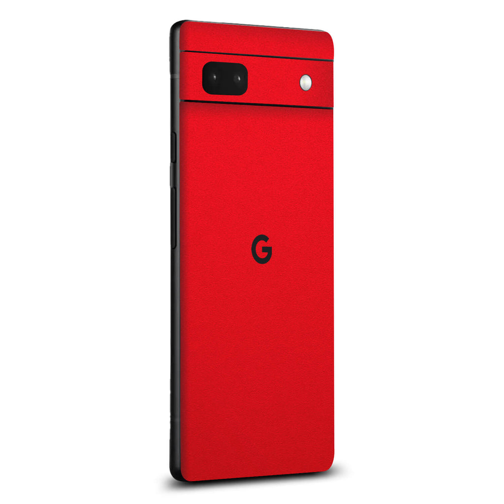 Google Pixel 6a Textured matt red skins