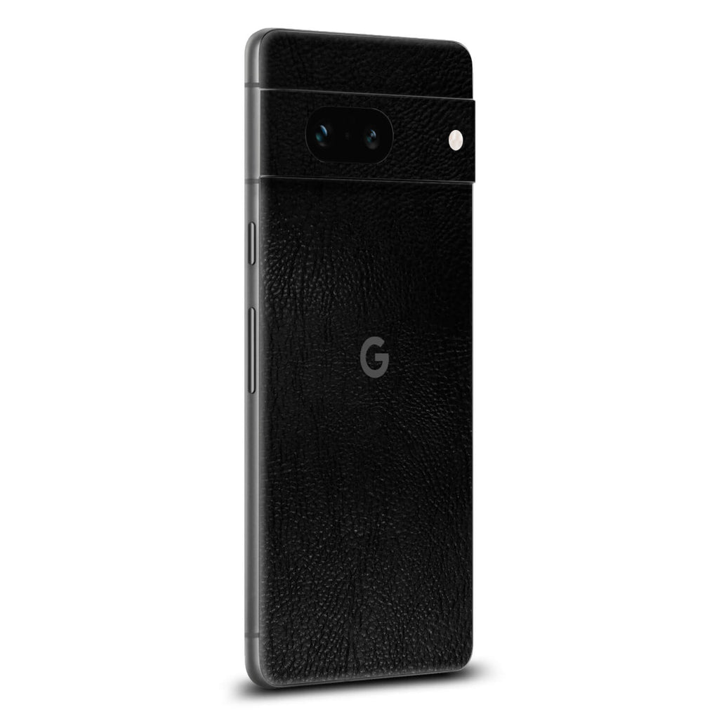 Google Pixel 7a Black leather skins
