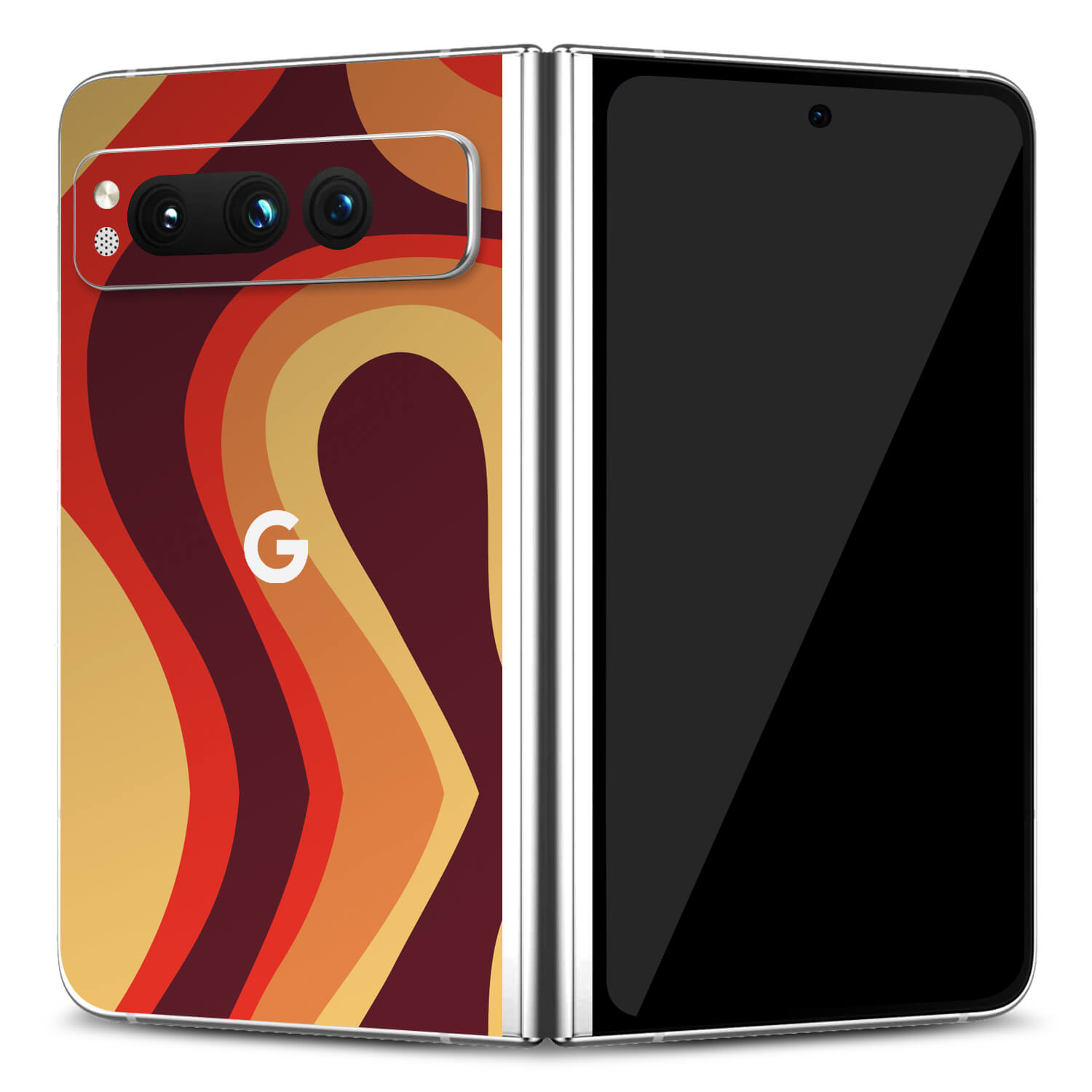Google Pixel Fold Abstract lava skins