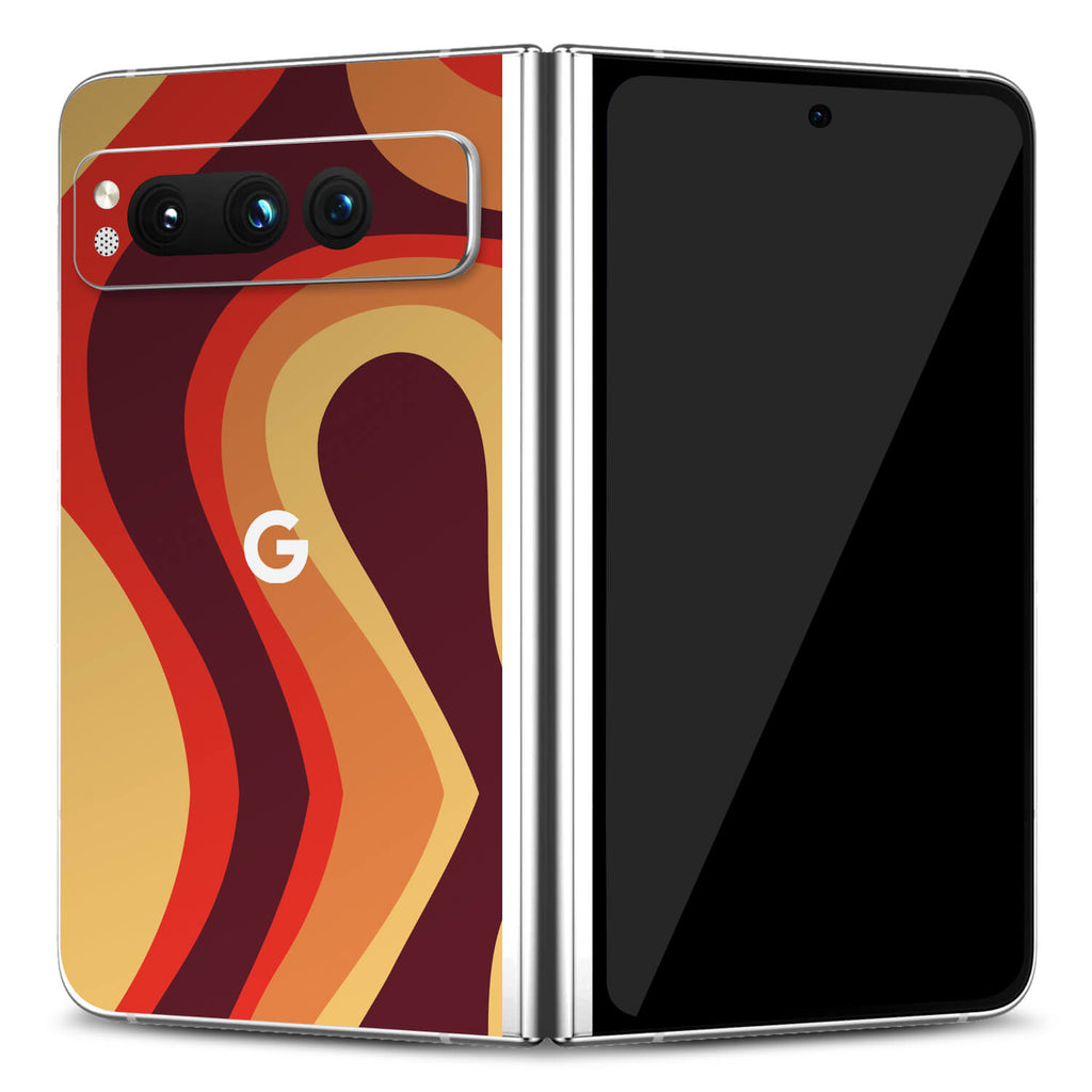 Google Pixel Fold Abstract lava skins