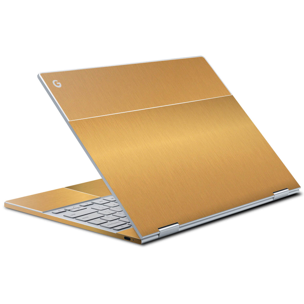 Google Pixelbook Brushed Gold Skins