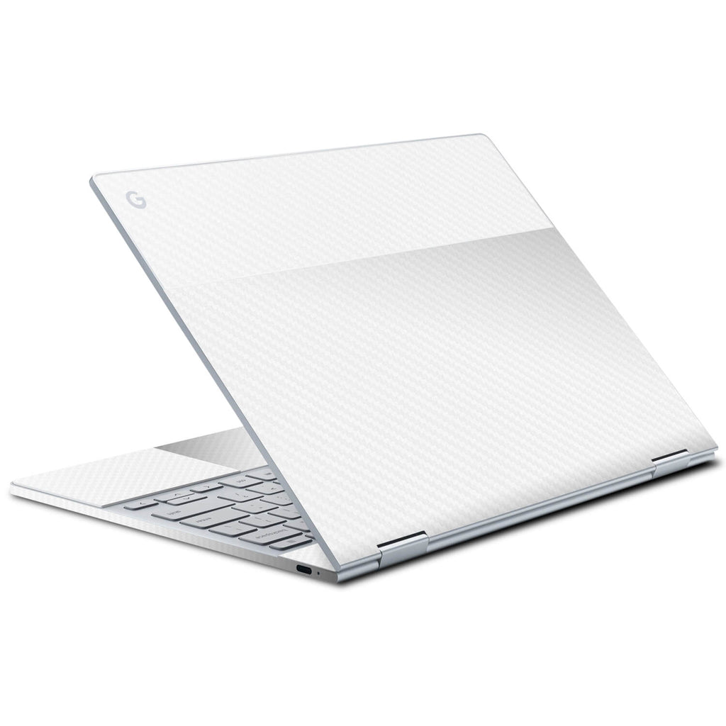 Google Pixelbook White Carbon Fibre Skins