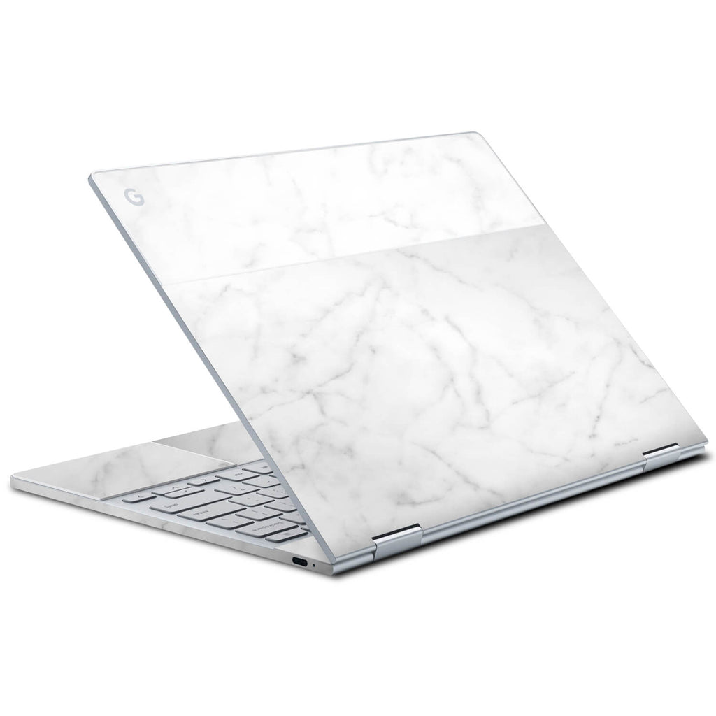 Google Pixelbook White Marble Skins