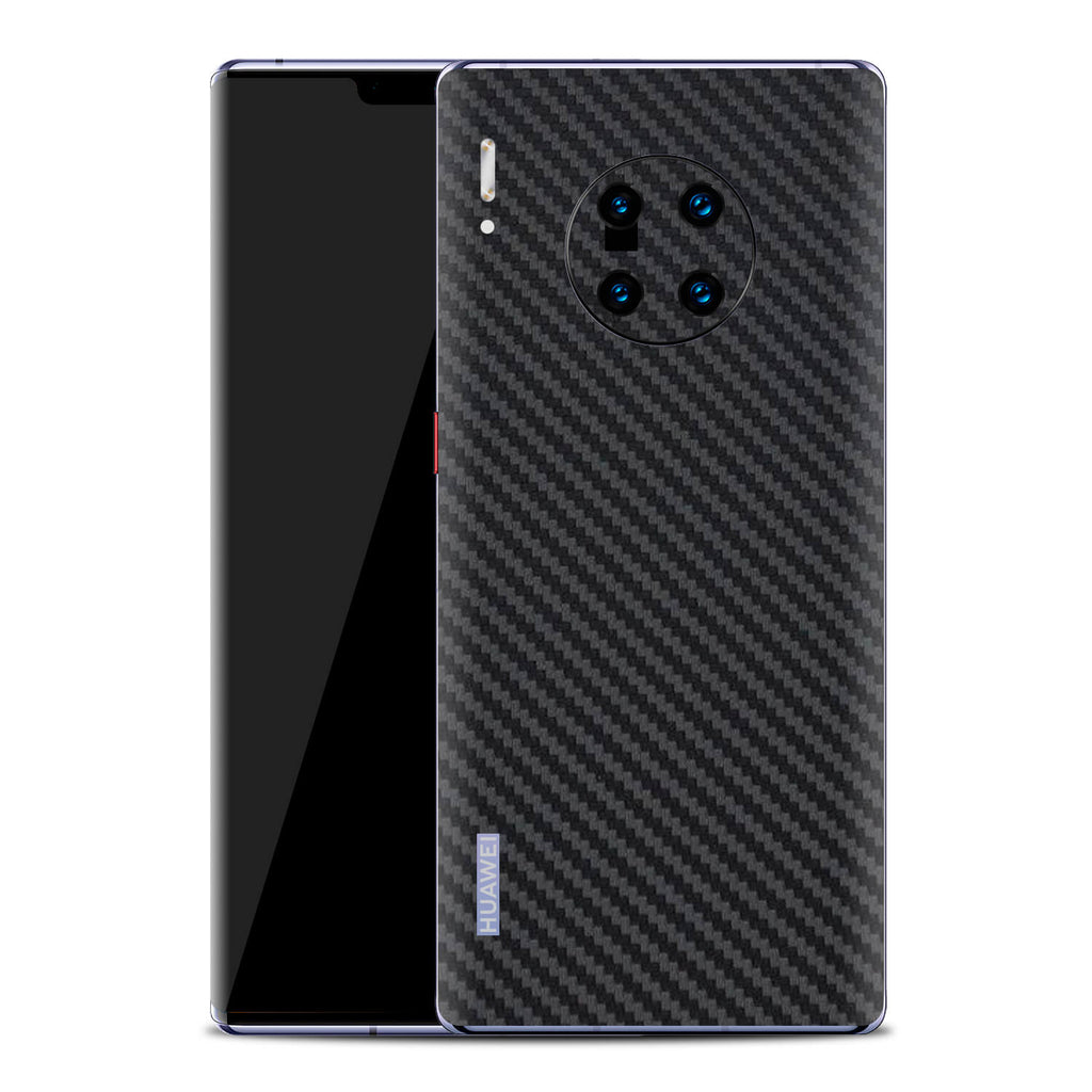 Huawei Mate 30 Pro Black Carbon Fibre Skins