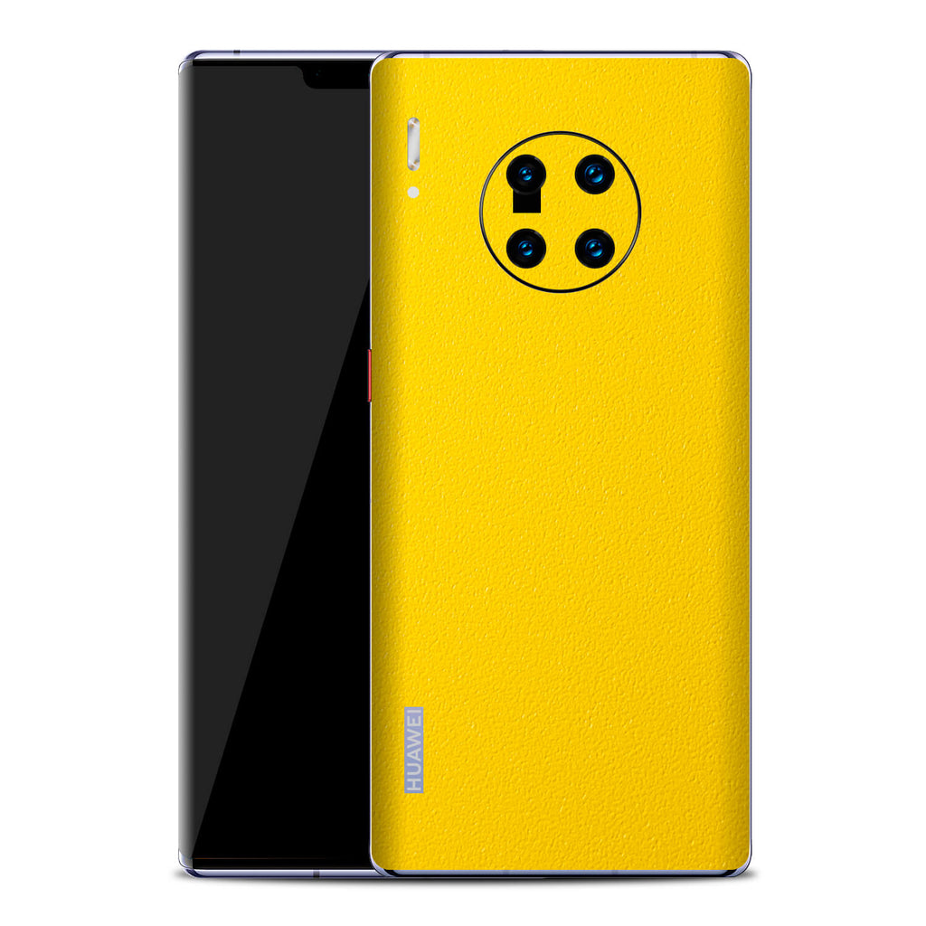 Huawei Mate 30 Pro Textured Matt Yellow Skins