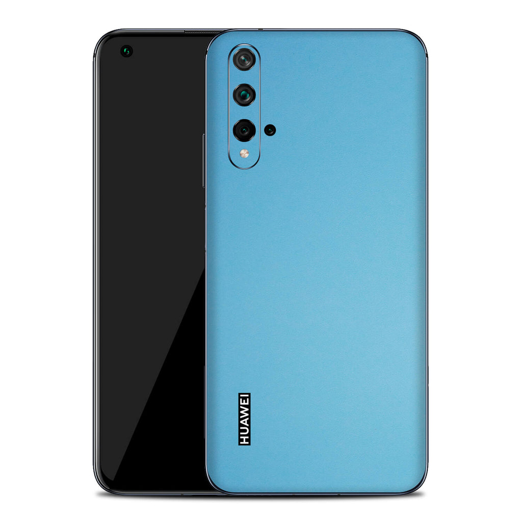 Huawei Nova 5T Textured Matt Light Blue Skins