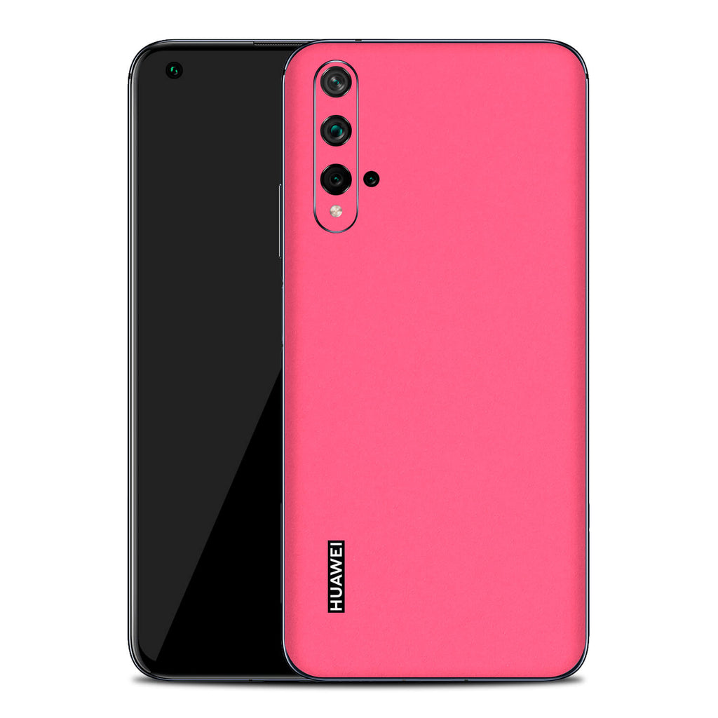 Huawei Nova 5T Textured Matt Pink Skins