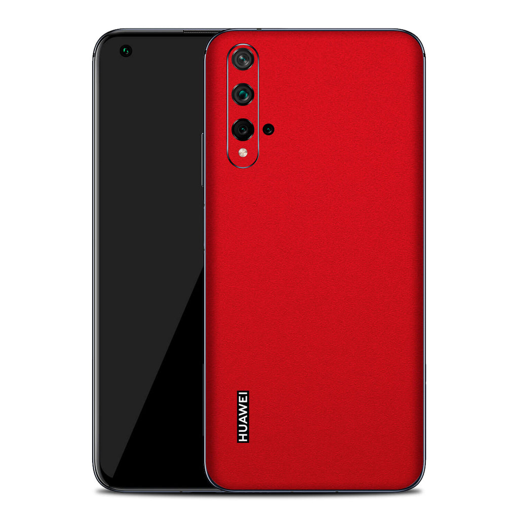 Huawei Nova 5T Textured Matt Red Skins
