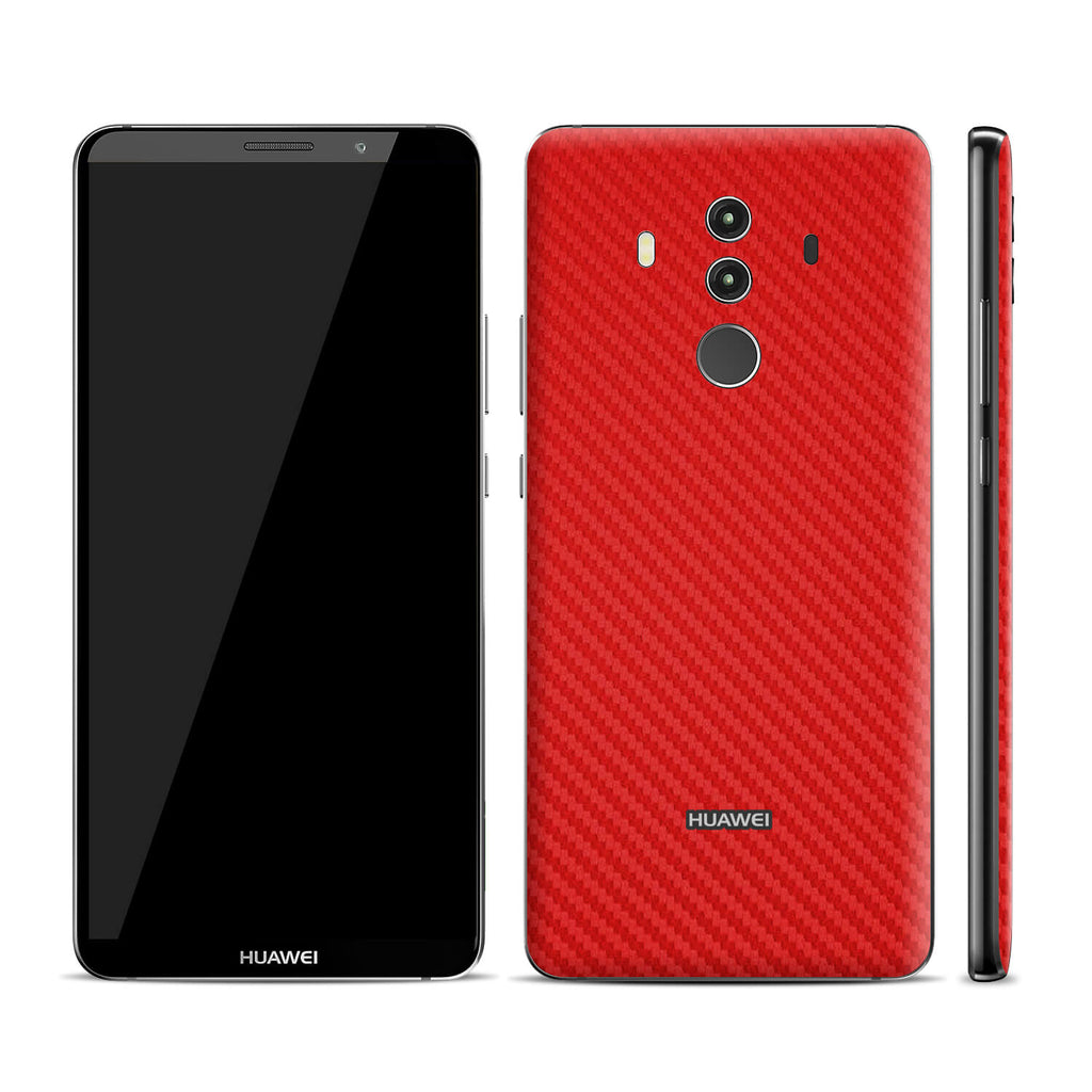 Huawei Mate 10 Pro Red Carbon Fibre Skins