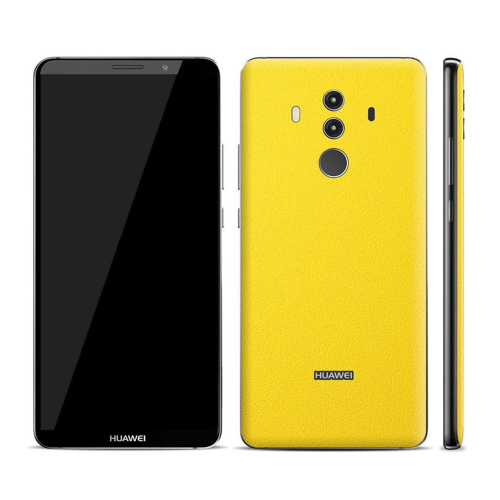 Huawei Mate 10 Pro Textured Matt Yellow Skins