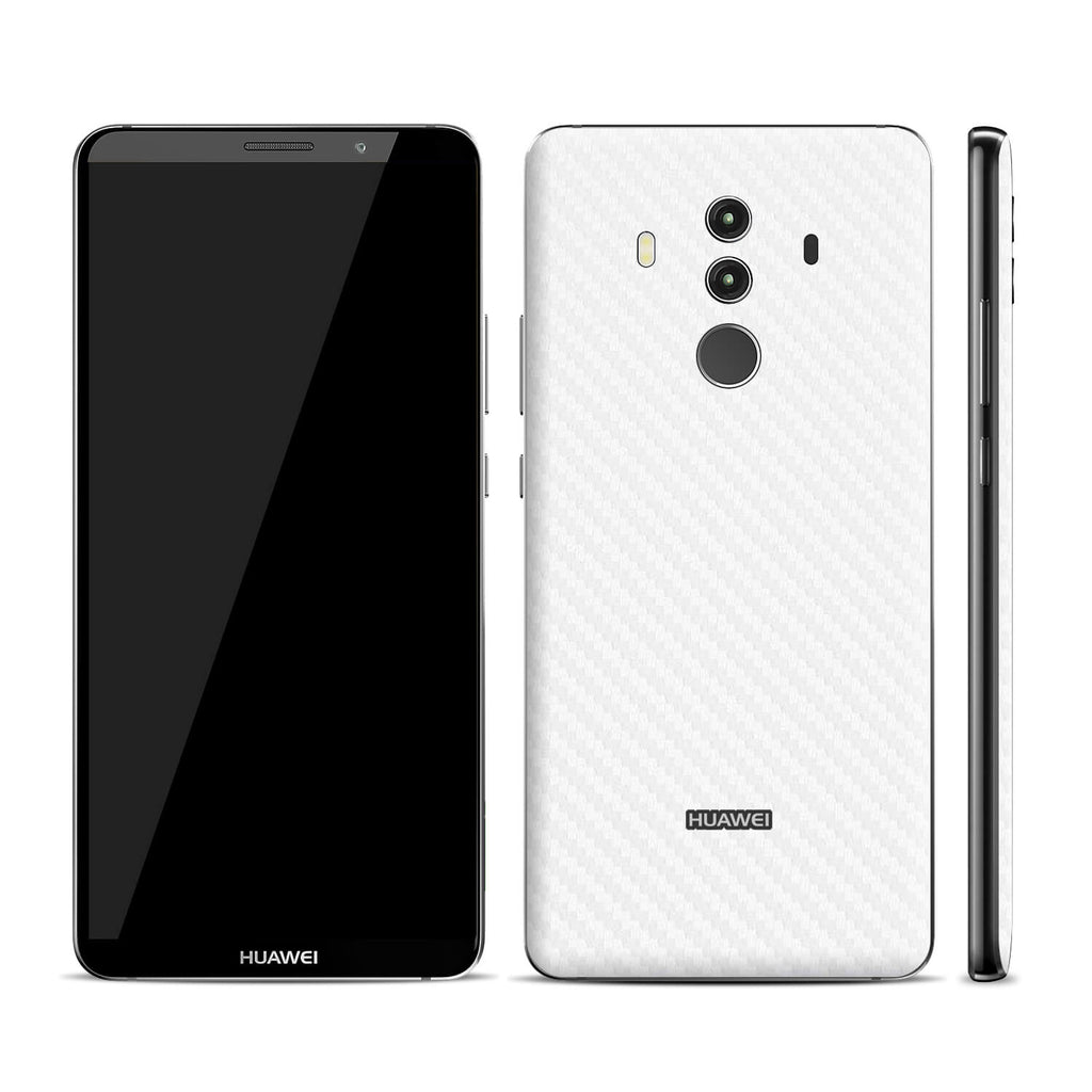 Huawei Mate 10 Pro White Carbon Fibre Skins
