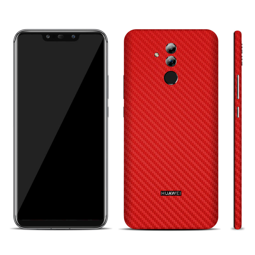Huawei Mate 20 Lite Red Carbon Fibre Skins