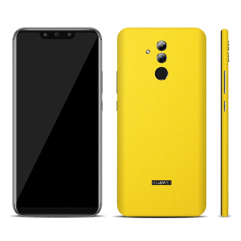 Huawei Mate 20 Lite Textured Matt Yellow Skins