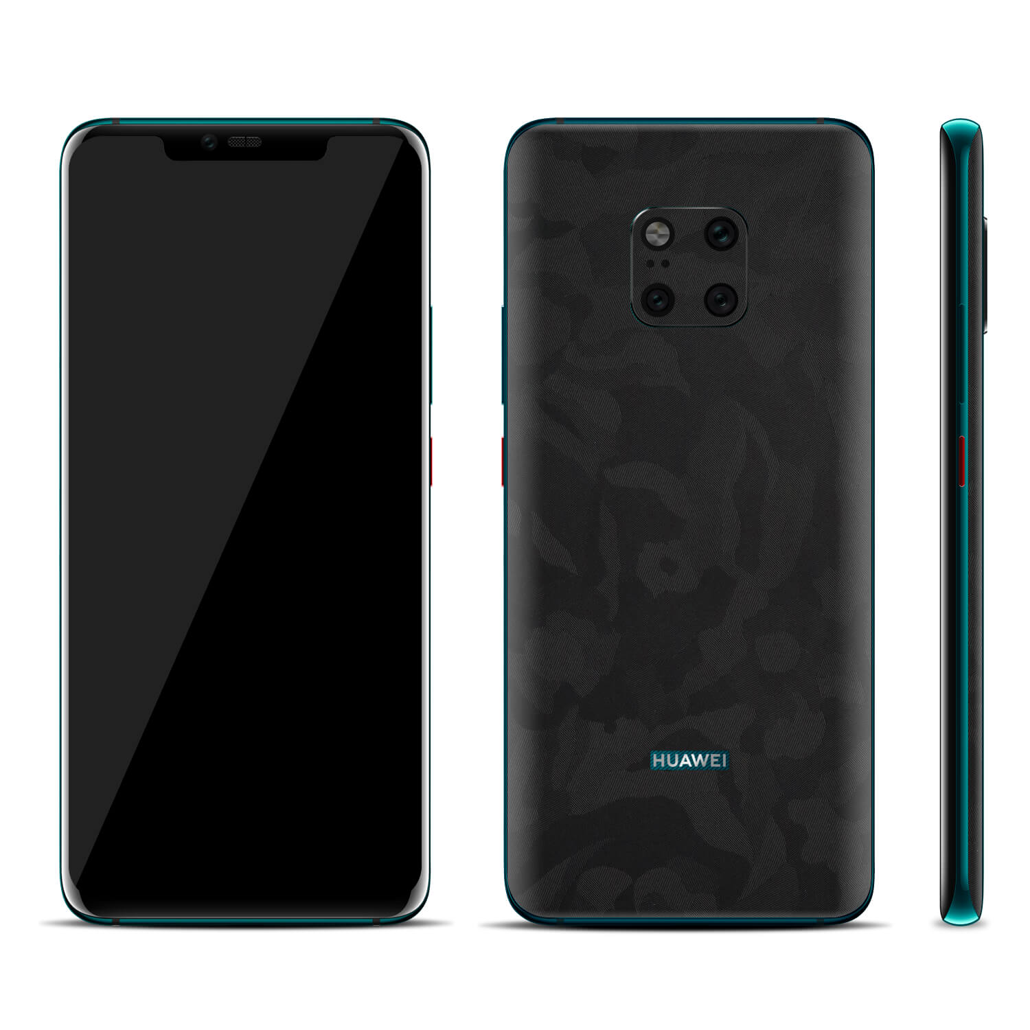 Huawei Mate 20 Pro Black Camo Skins