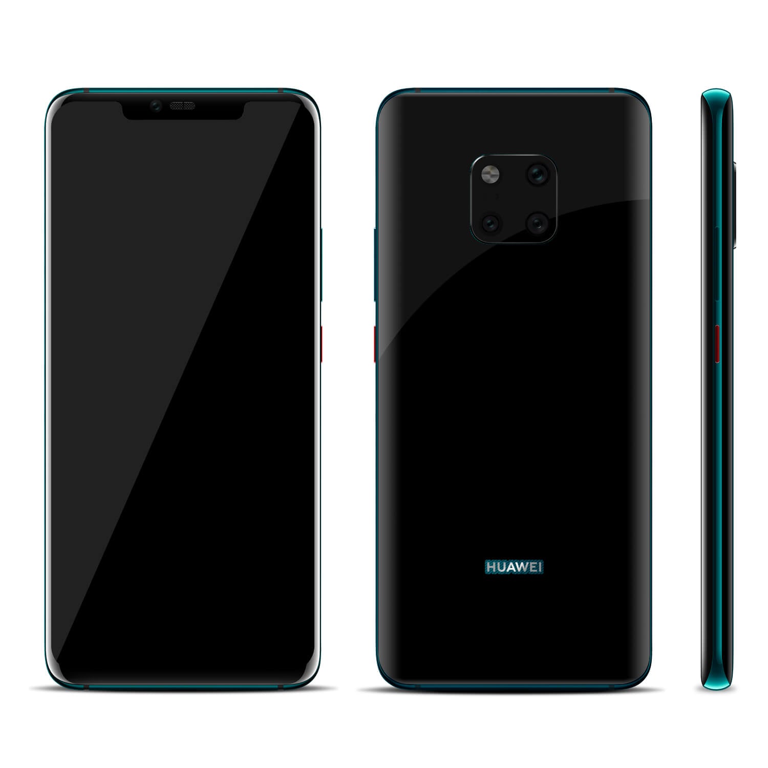 Huawei Mate 20 Pro Black Gloss Skins