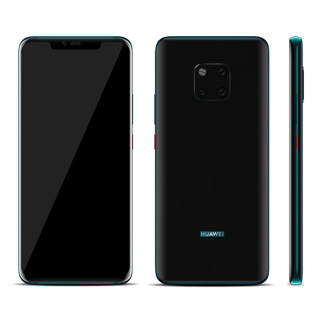 Huawei Mate 20 Pro Black Leather Skins