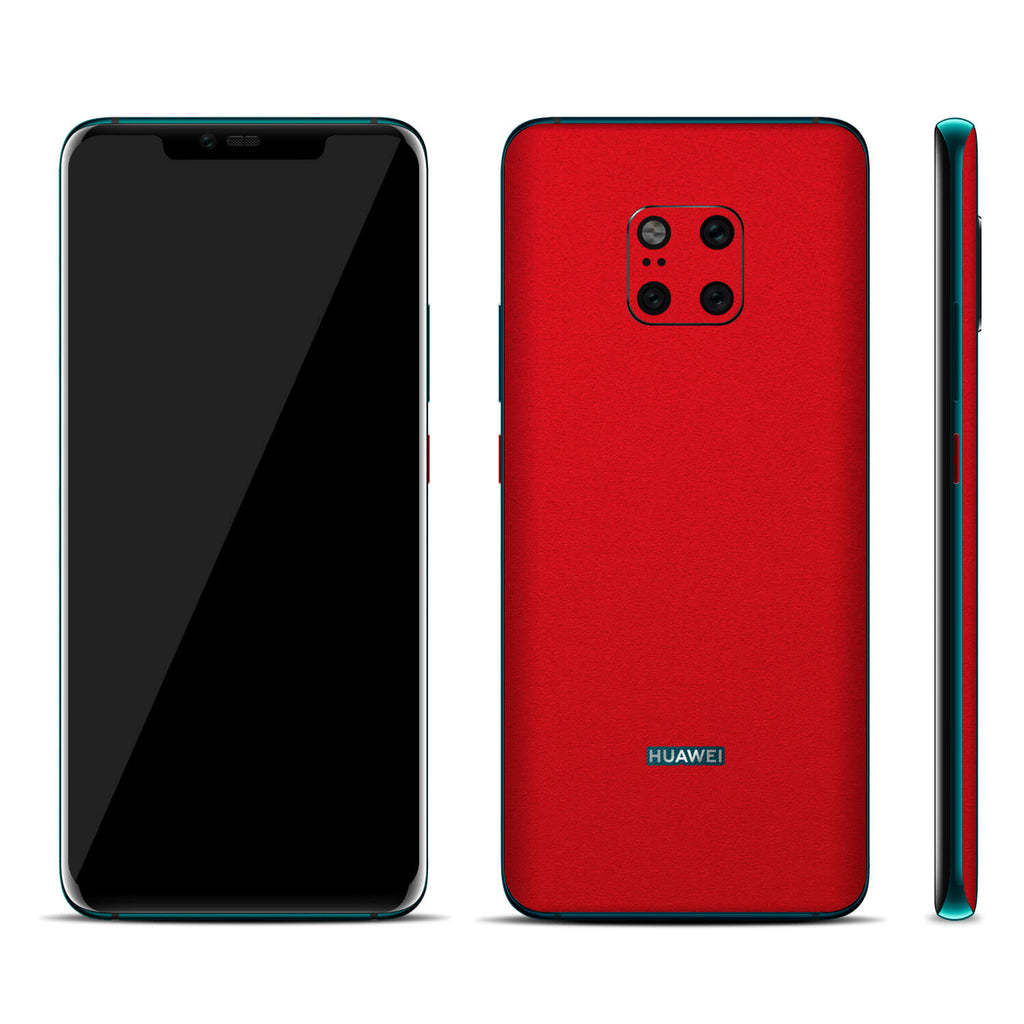 Huawei Mate 20 Pro Textured Matt Red Skins