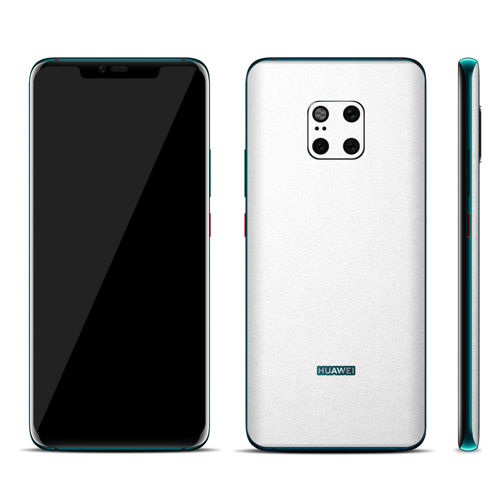 Huawei Mate 20 Pro Textured Matt White Skins