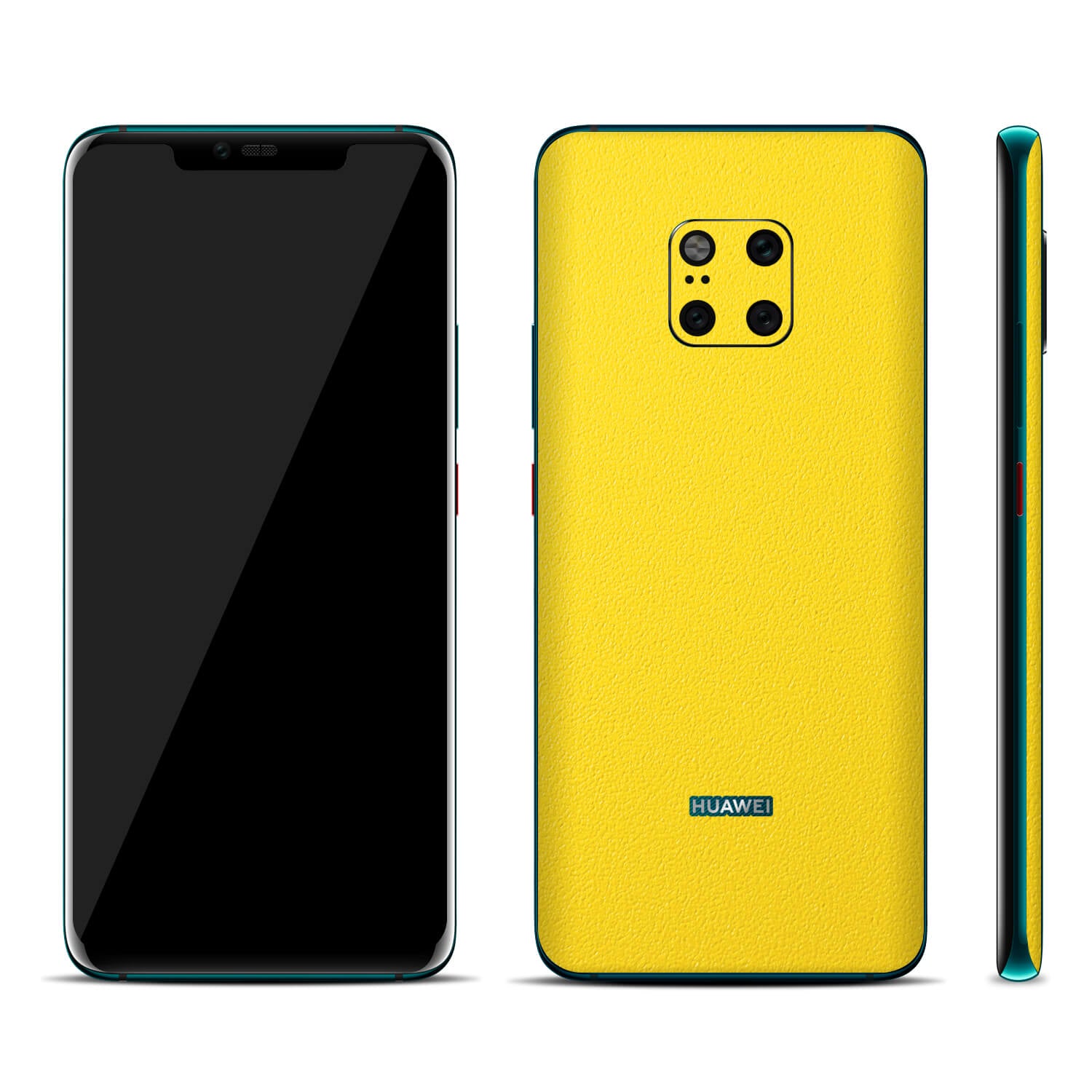 Huawei Mate 20 Pro Textured Matt Yellow Skins