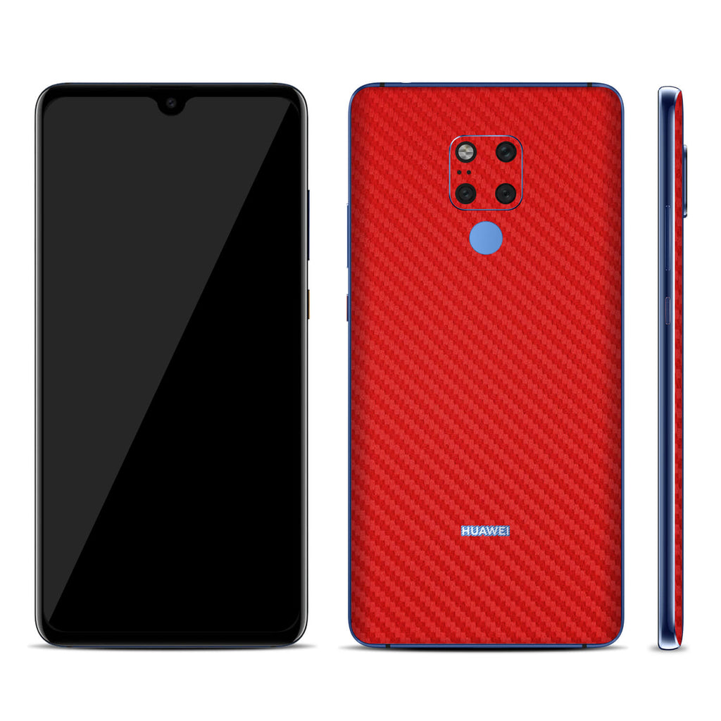 Huawei Mate 20 X Red Carbon Fibre Skins