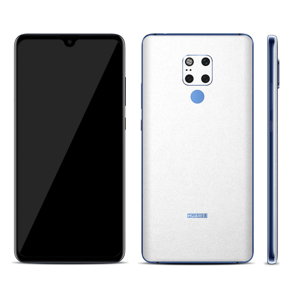 Huawei Mate 20 X Textured Matt White Skins