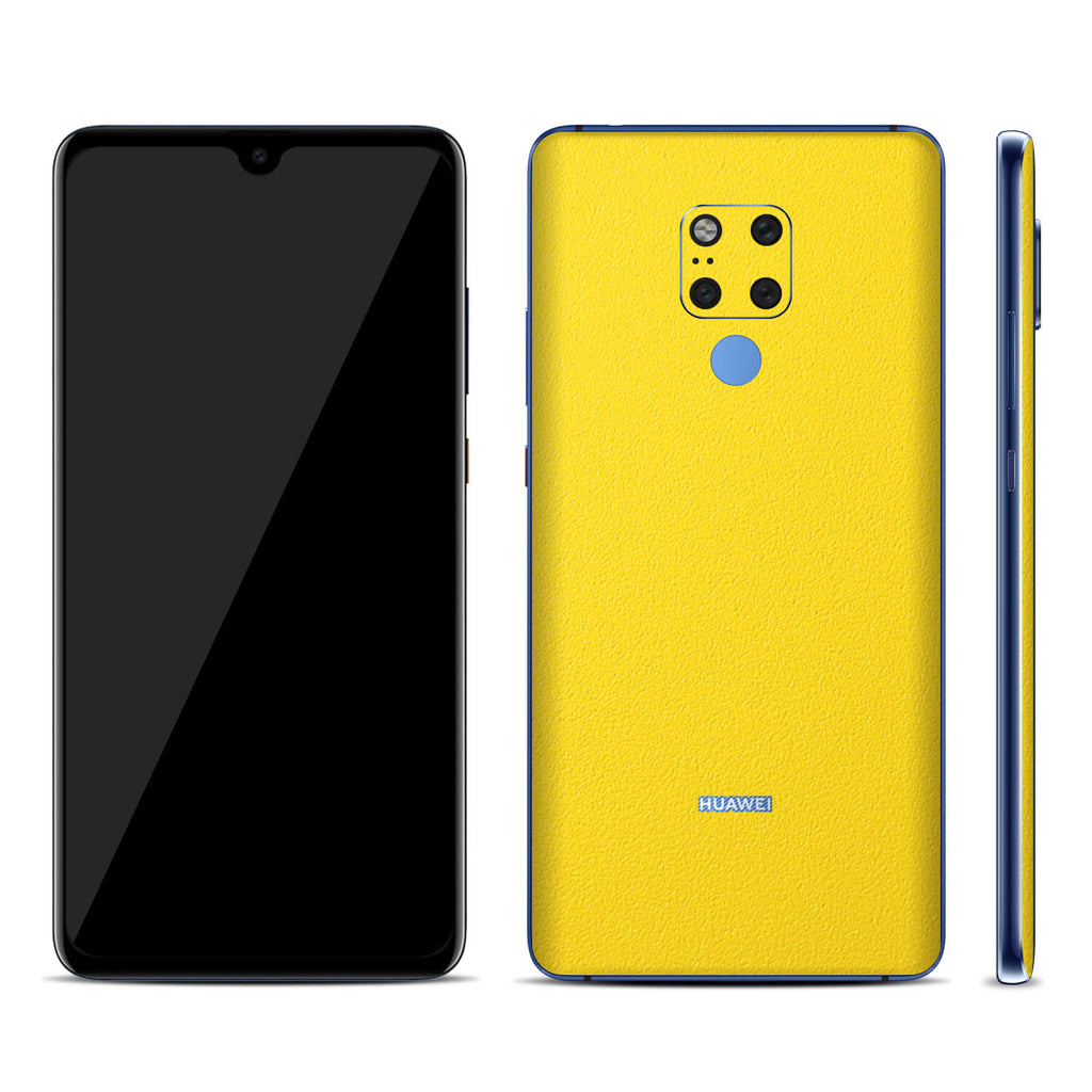 Huawei Mate 20 X Textured Matt Yellow Skins