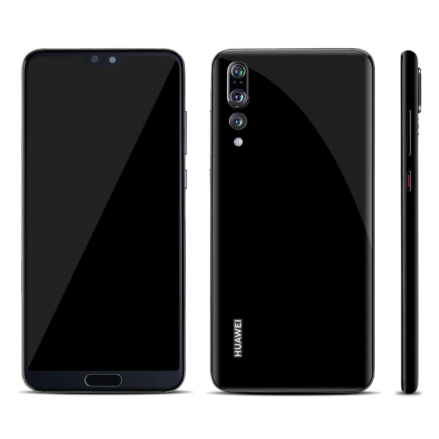 Huawei P20 Pro Black Gloss Skins