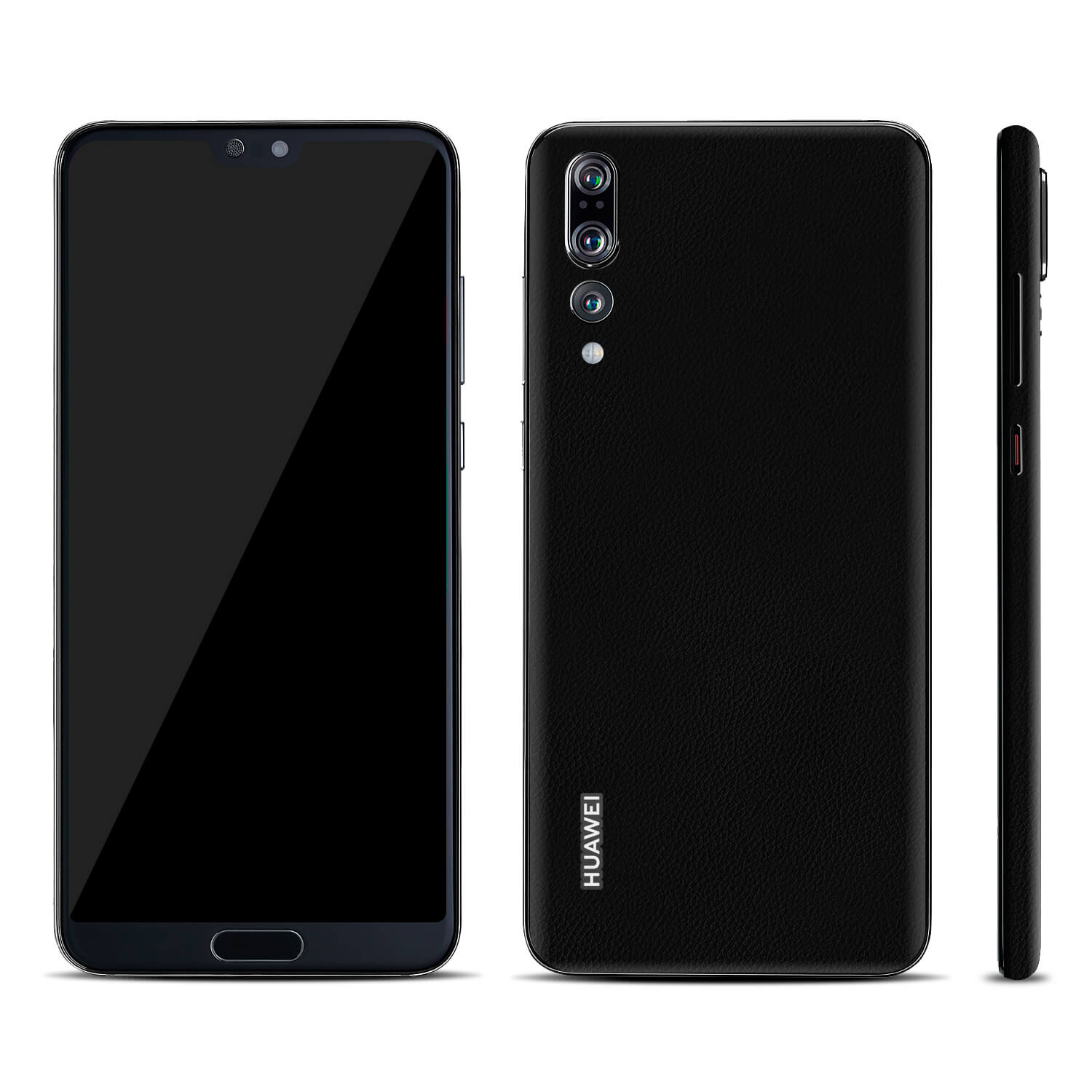 Huawei P20 Pro Black Leather Skins